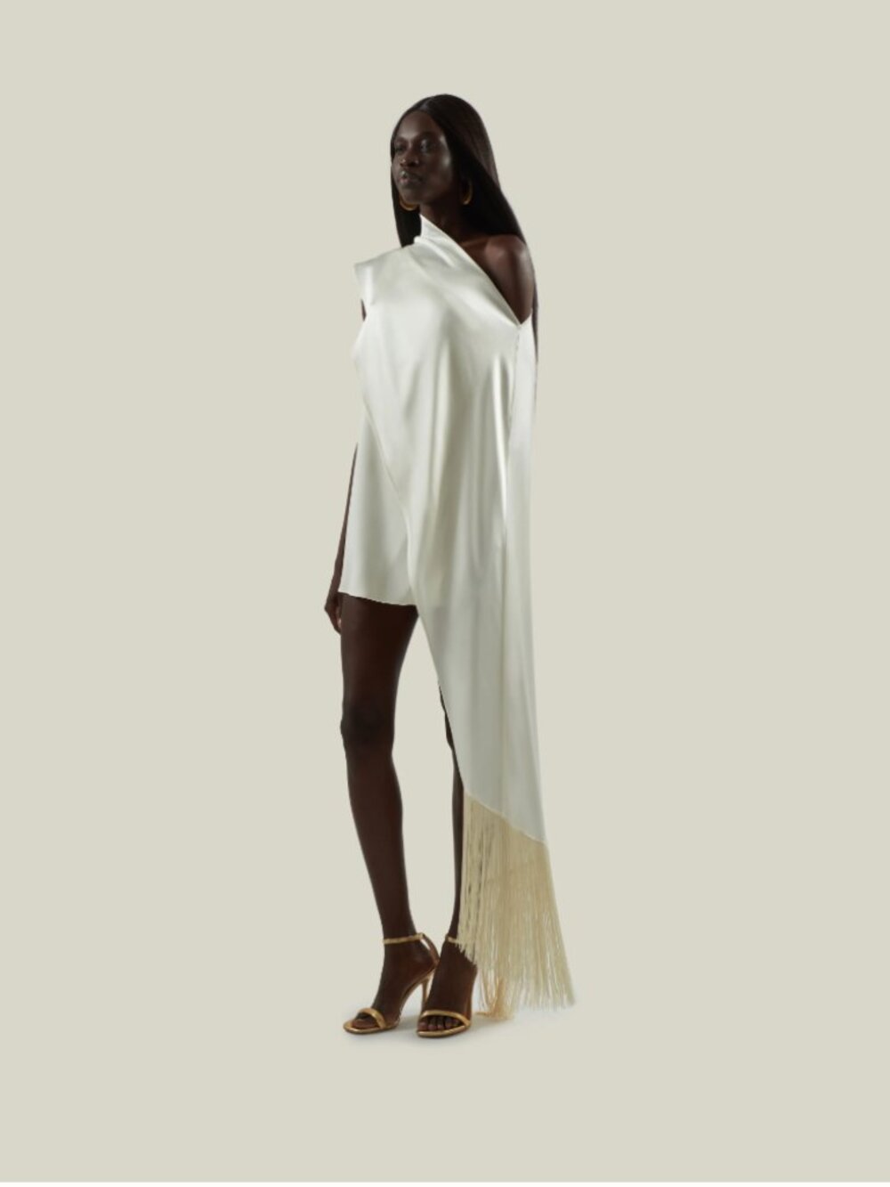 [NWT] Taller Marmo Mini Berenson Dress in Ivory, size 38 (S)